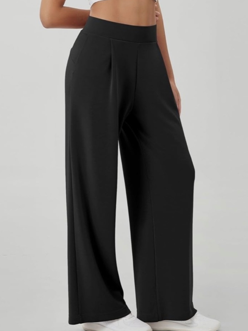 Ododos Modal Soft Wide Leg Pants High Waist Casual Relaxed with Pockets